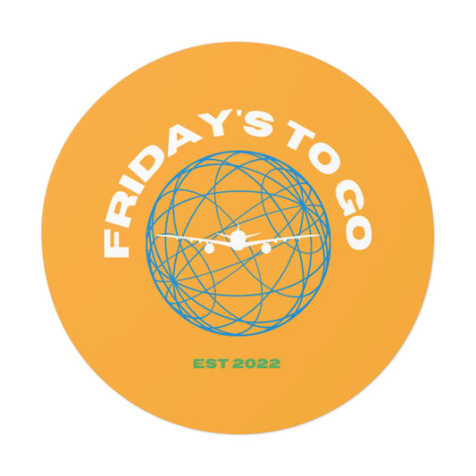 Friday's To Go Vinyl Stickers