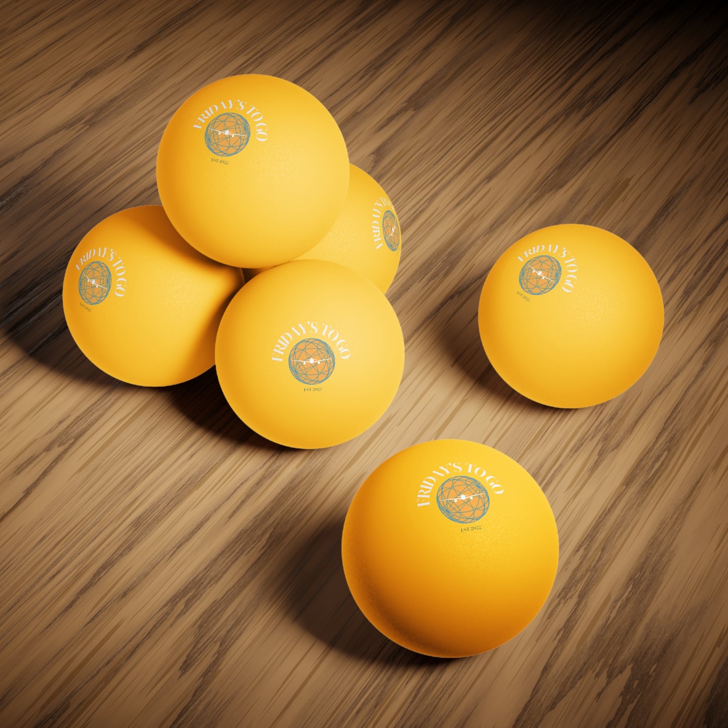 Friday's To Go Ping Pong Balls, 6 pcs