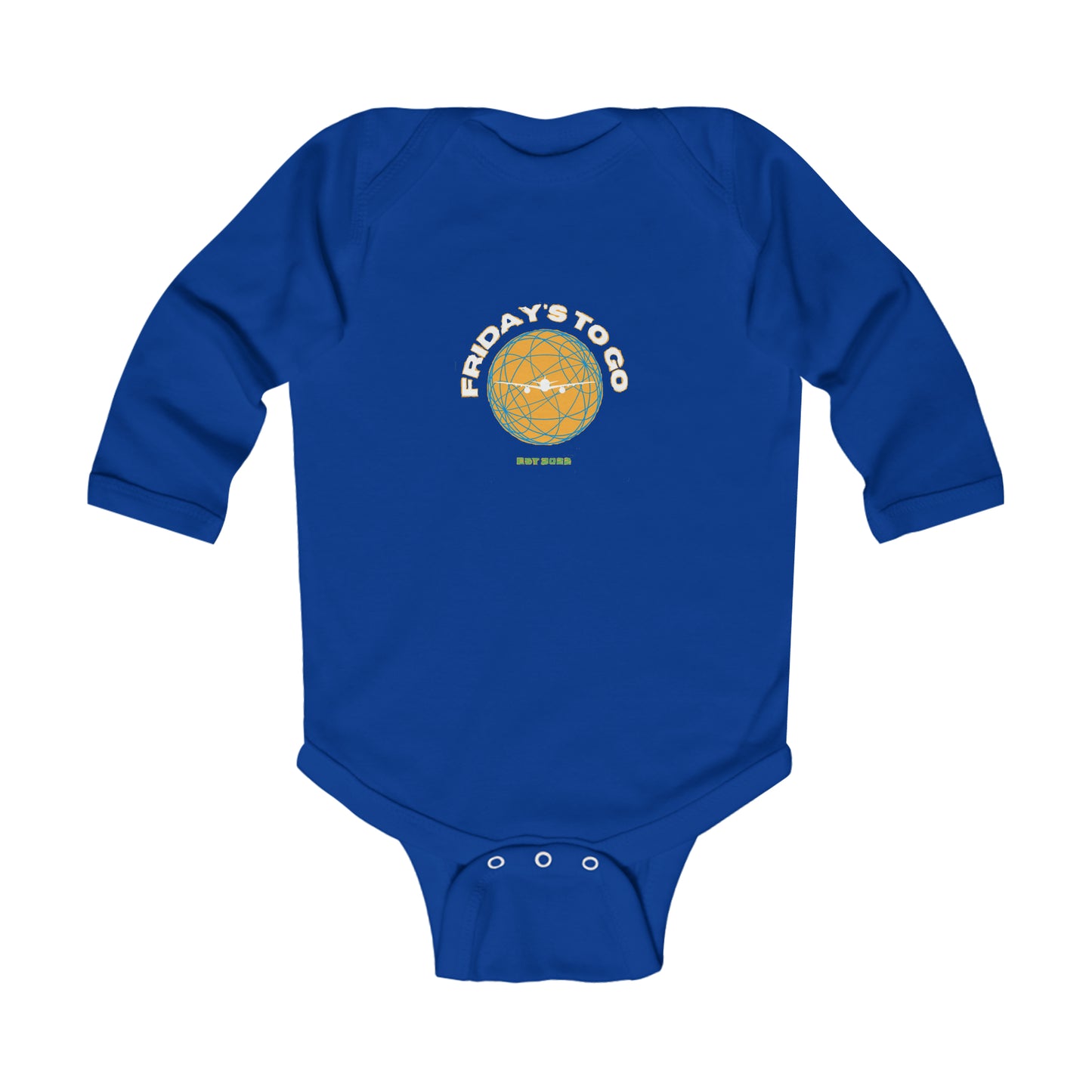 Friday's To Go Infant Long Sleeve Bodysuit