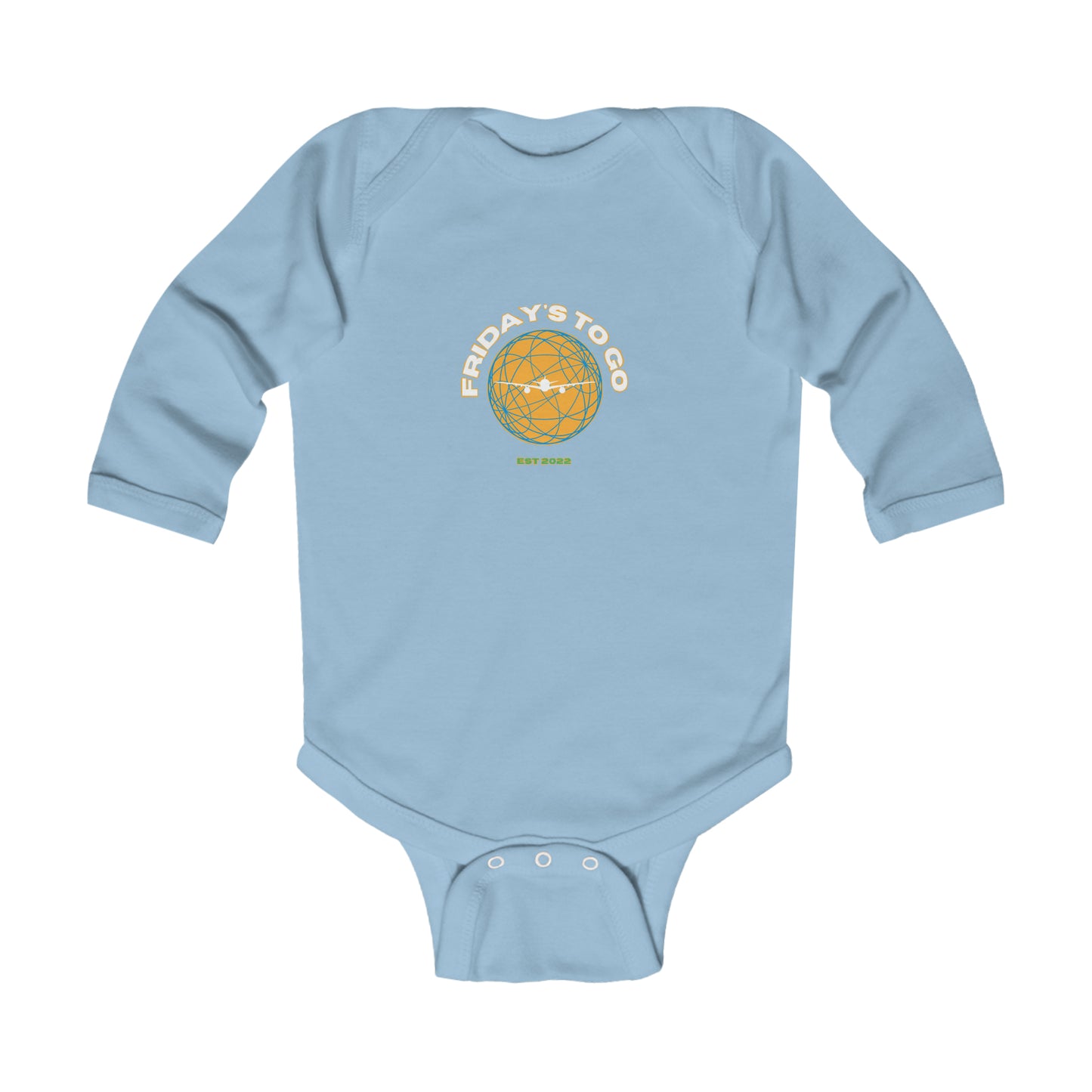 Friday's To Go Infant Long Sleeve Bodysuit