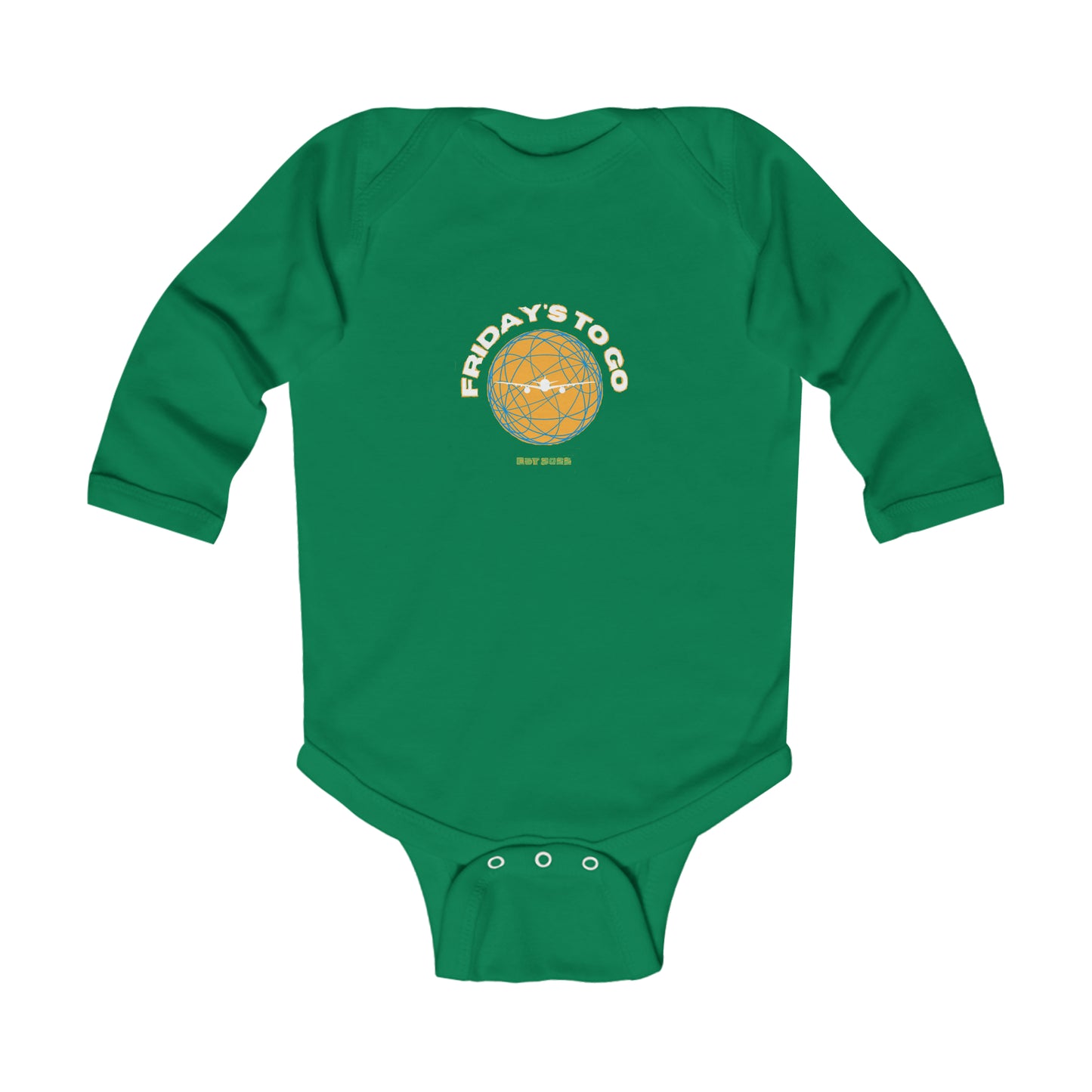 Friday's To Go Infant Long Sleeve Bodysuit