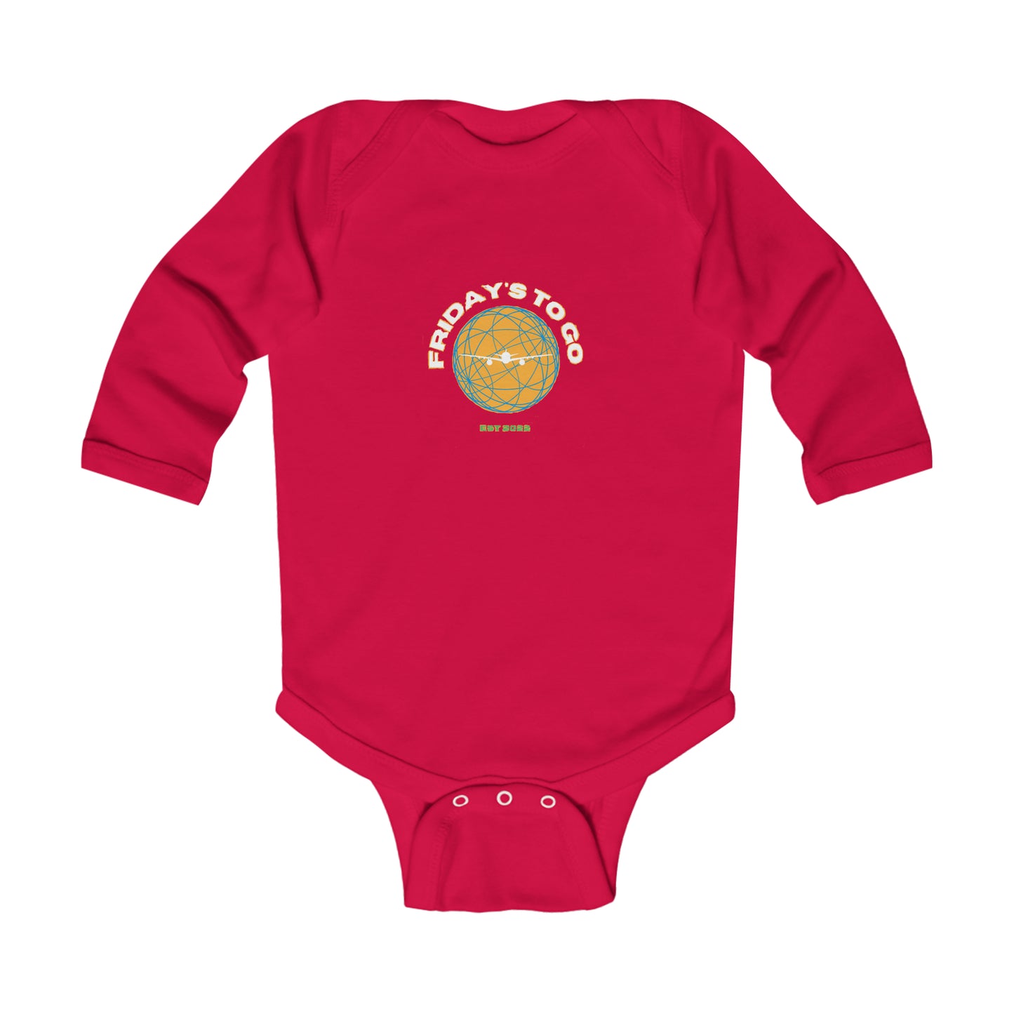 Friday's To Go Infant Long Sleeve Bodysuit