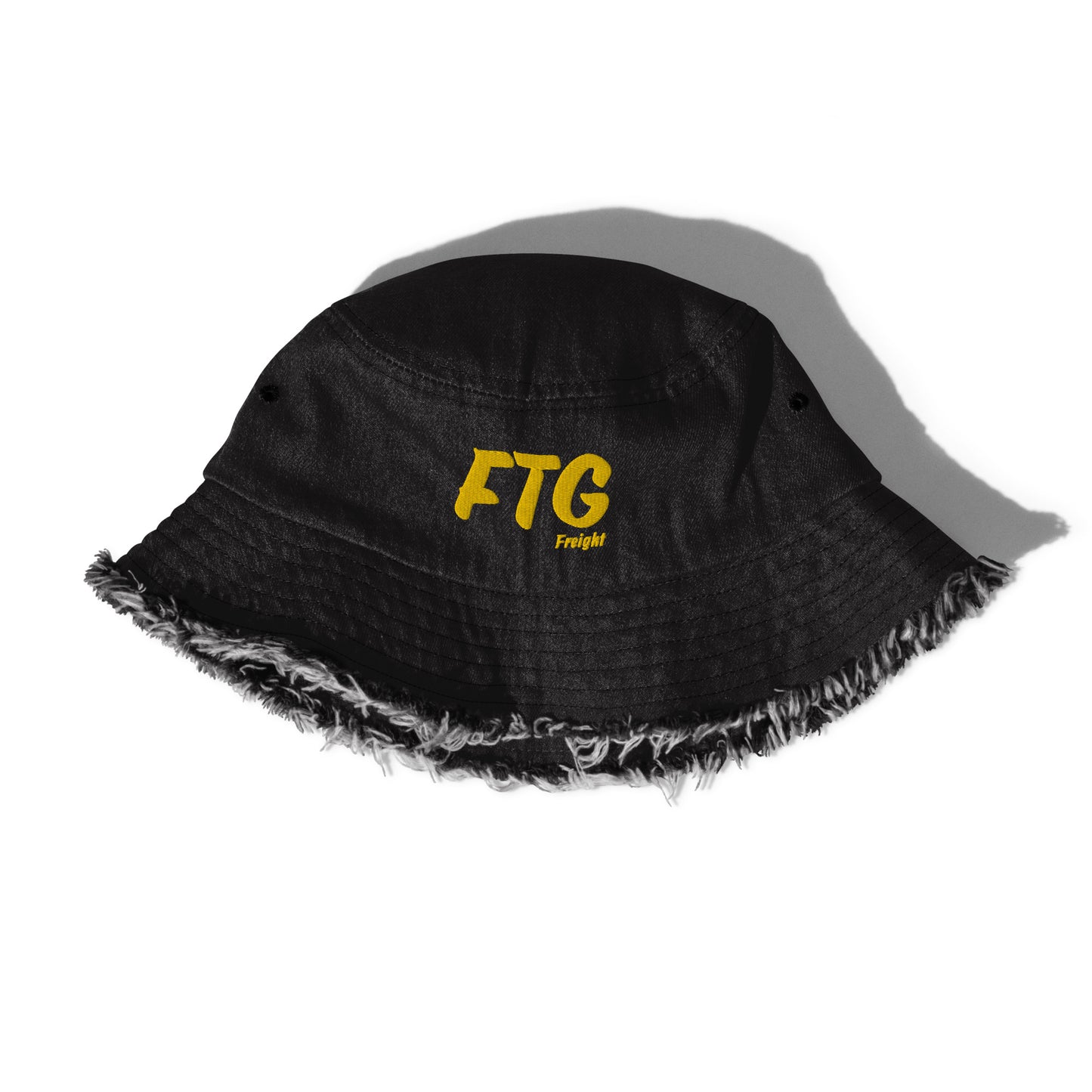 FTG Freight Distressed Denim Bucket Hat